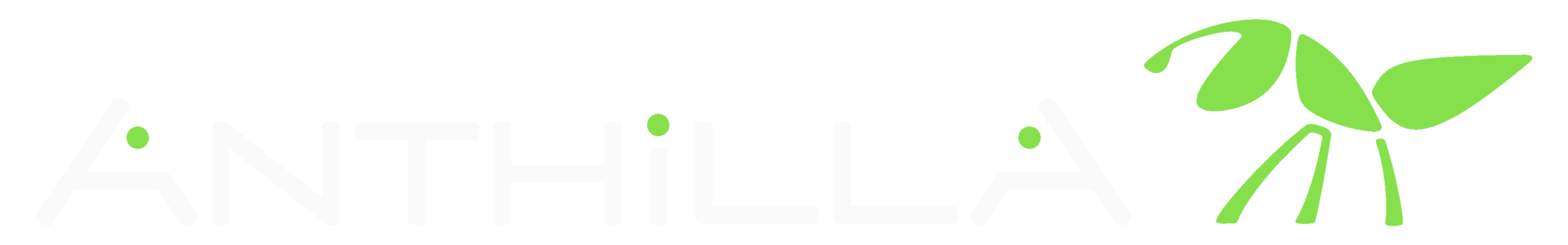 ANTHILLA LOGO BIANCO E VERDE TESTO +FORMICA
