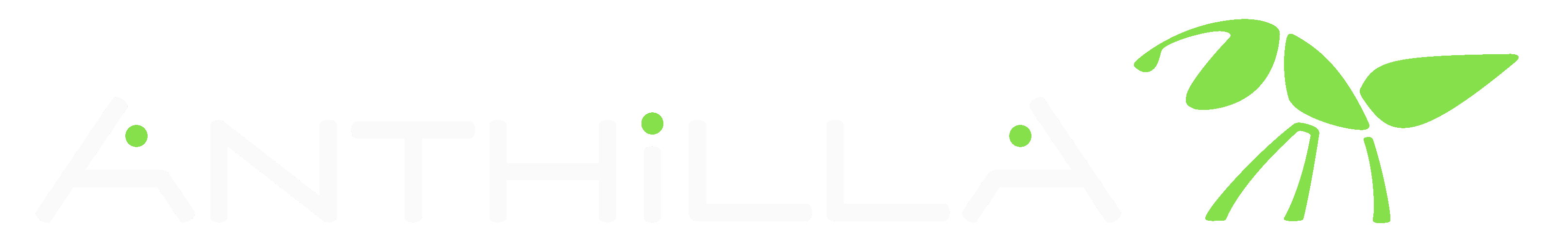ANTHILLA LOGO BIANCO E VERDE TESTO +FORMICA